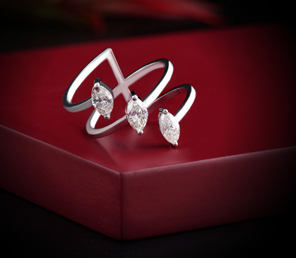 Nidal Jewels | Elysian Twist Marquise Shape Ring